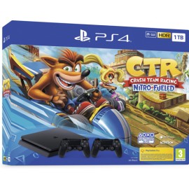 Konzola PlayStation 4 1TB+ PS4 DualShock Crni + Crash TR